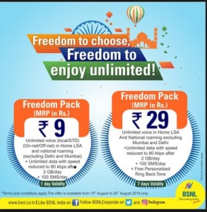 BSNL Independence day post