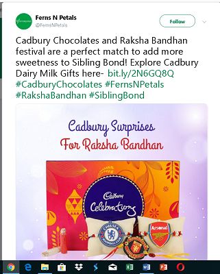 Fernsnpetals Raksha Bandhan Post