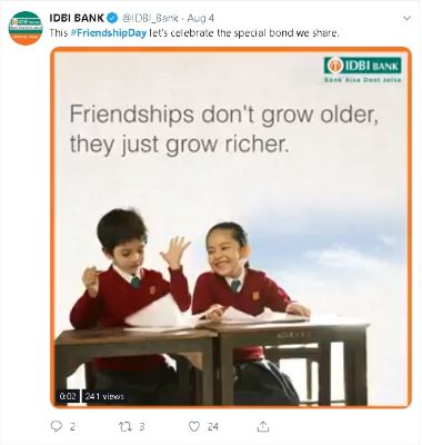 idbi friendship day 2019 - Digimanic