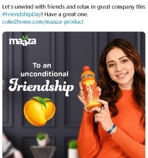 maaza friendship day post 2019 - Digimanic