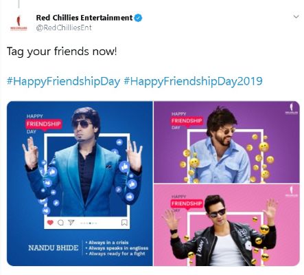 redchillies friendship day - Digimanic