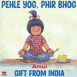 Amul Post on Yoga Day