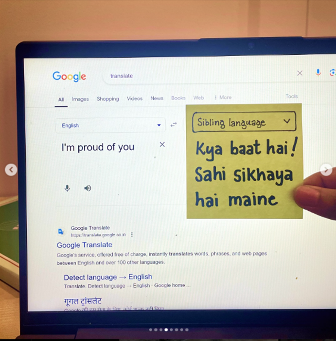 Google India Social Media Post