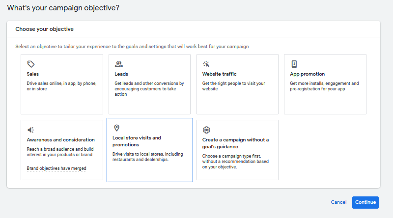 Initiating the Campaign Creation Process