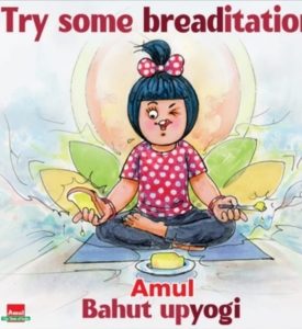 Amul yoga day post