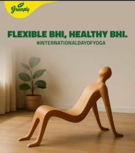 Greenply yoga day post
