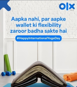 OLX yoga day post