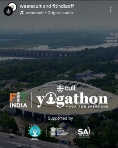 cultfit yoga day post